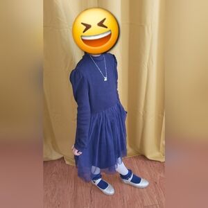 Gap Girl Size 8 Navy Blue Dress